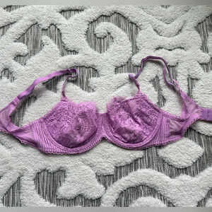 NWOT| Victorias Secret Dream Angels Purple Balconette Style Bra | Sz 34C